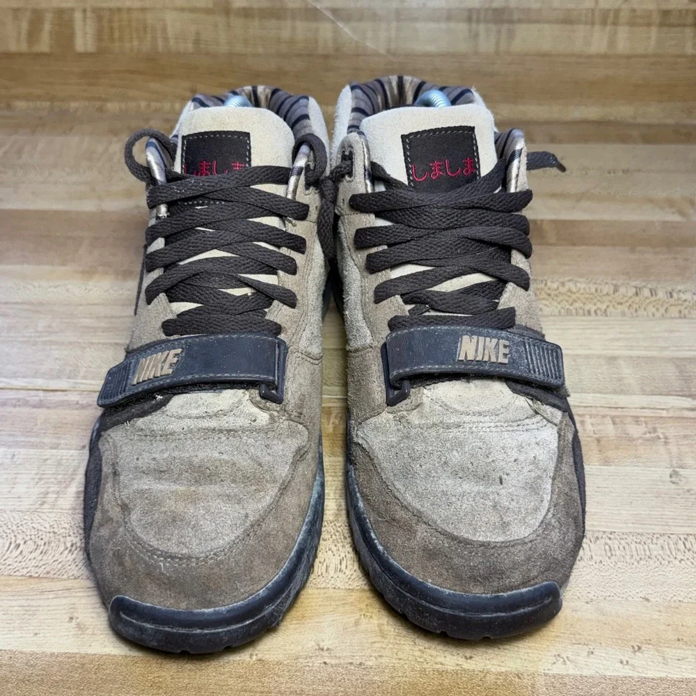 Nike Air Trainer 1 Shima Shima Brown Suede 307446-221 Mens Size 7